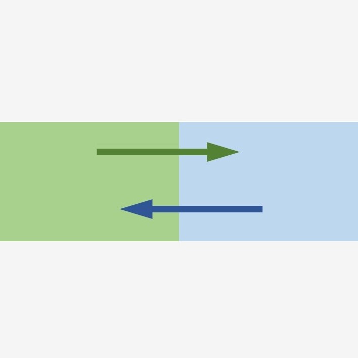 Liquid and gas diffusion